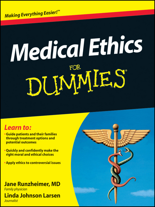 Title details for Medical Ethics For Dummies by Jane Runzheimer - Available